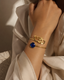 bracelet with colorful gemstone