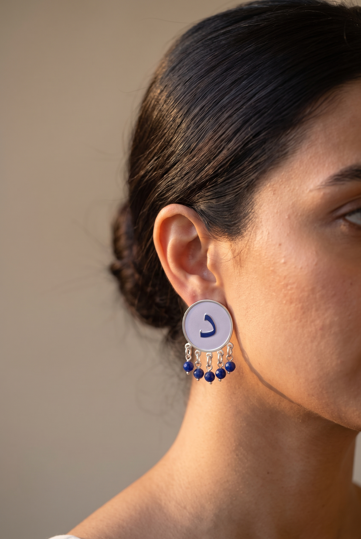 agate pendant earrings Main image