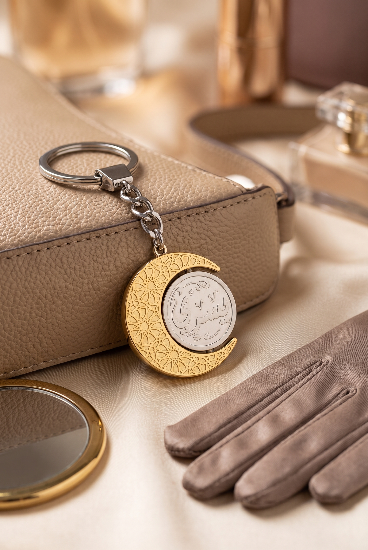 rotational crescent moon medal