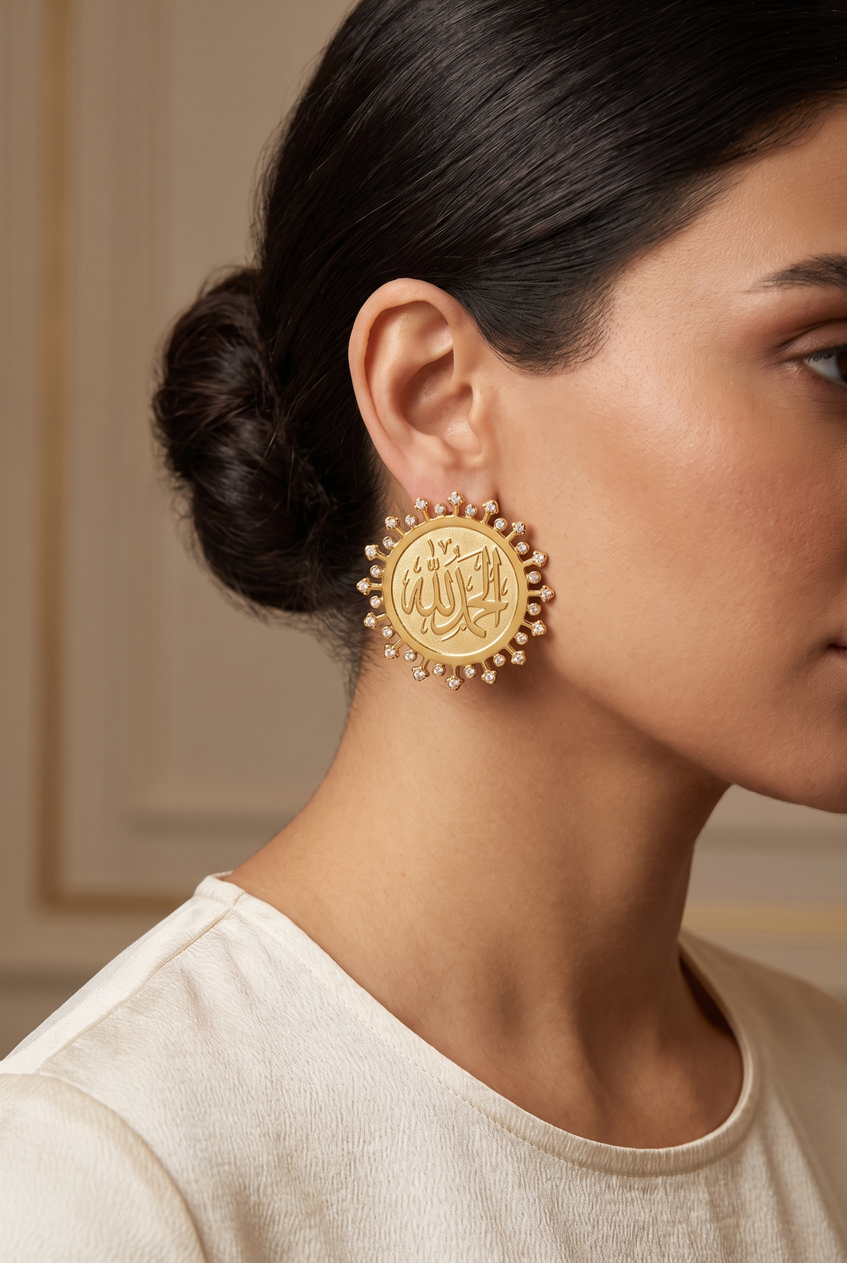 sun earrings Main image