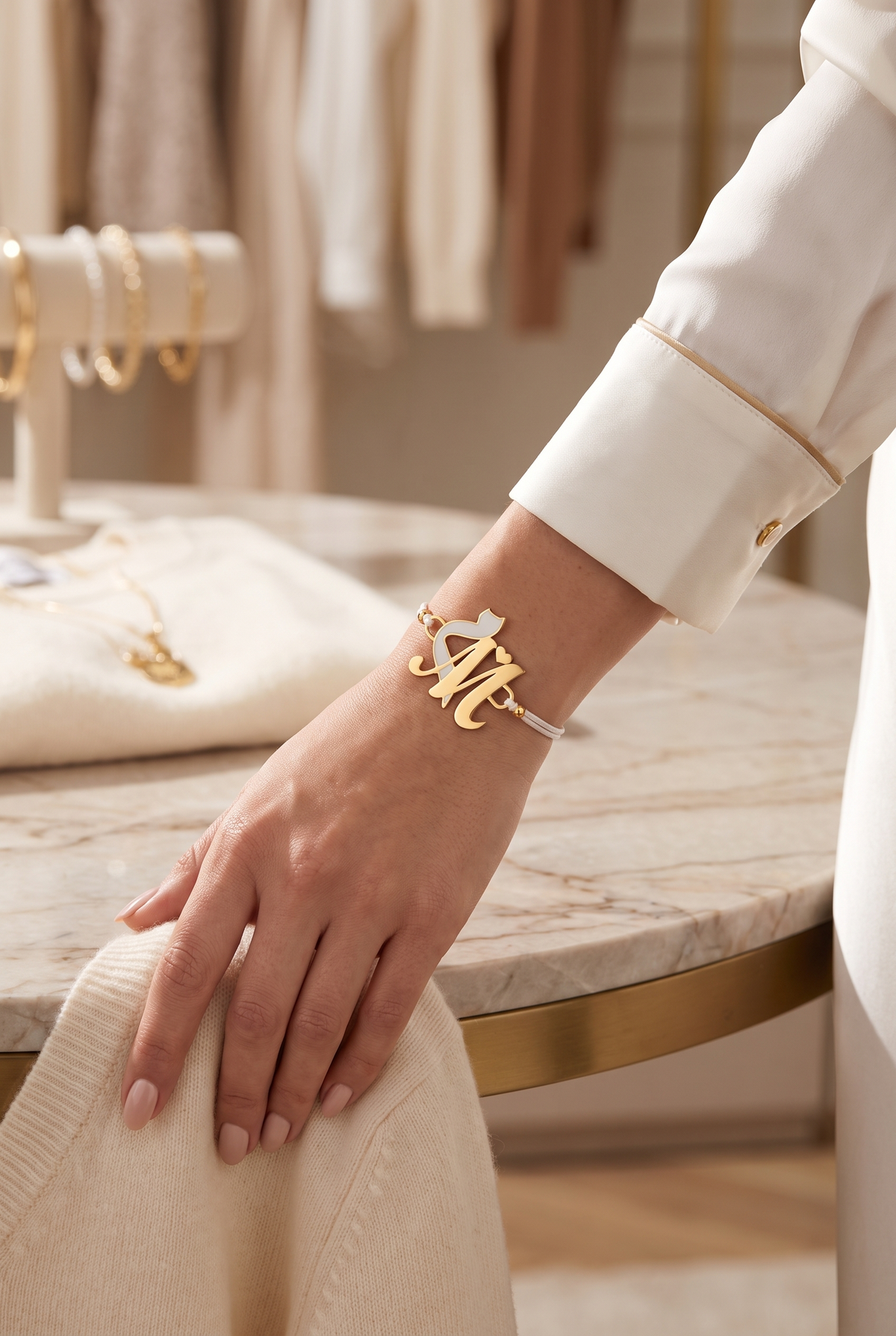 bracelet with 2 letters Main image