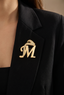 2 letters brooch